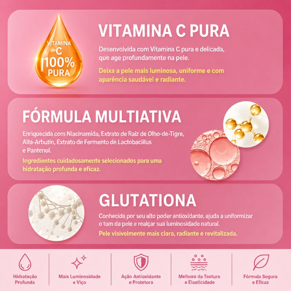 Yunth Pure Vitamin C Mask - Máscara Facial Japonesa iluminadora (7 unidades)