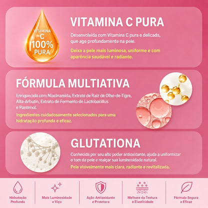 Yunth Pure Vitamin C Mask - Máscara Facial Japonesa iluminadora (7 unidades)