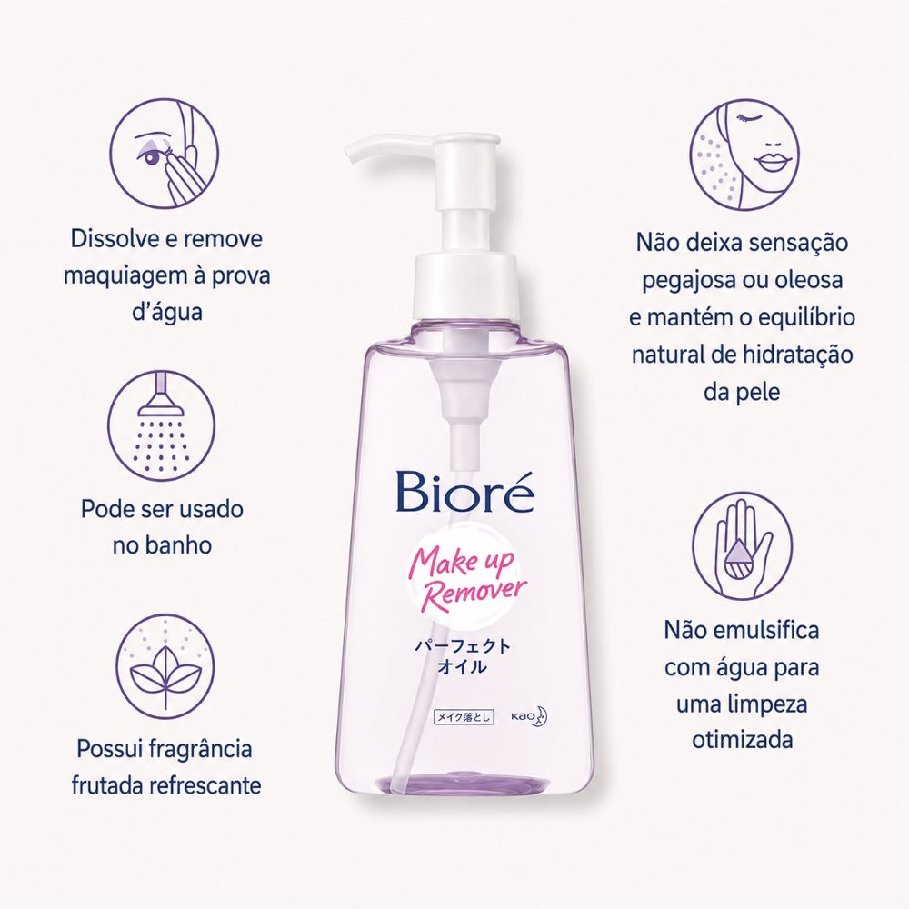 Bioré Make Up Remover Perfect Oil - Óleo Demaquilante 150ml.